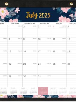 2025-2026 Desk Calendar - July 2025 - December 2026, Calendar 2025-2026, 18 Months Large Monthly Calendar, 22" x 17", Folded Desk Calendar with Box