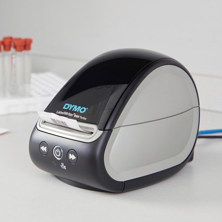 DYMO LabelWriter 550 Turbo Label Printer, Label Maker with High-Speed Direct Thermal Printing, Automatic Label Recognition, Prints Variety of Label Types Through USB or LAN Network Connectivity - Image 6