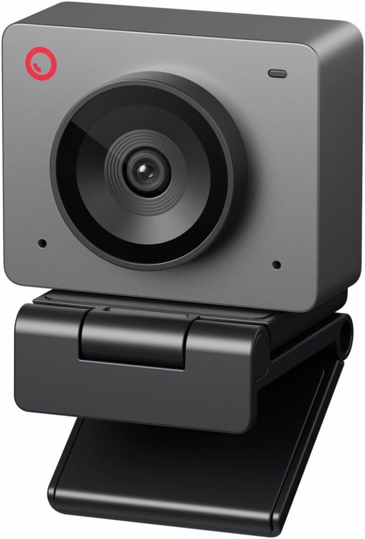 OBSBOT Meet SE 1080P 100FPS Webcam for PC, AI Framing Streaming Camera with 1/2.8" Sensor, Beauty Mode, Gesture Control, DOL HDR, Web Camera for Desktop Computer, Laptop,Meeting, etc. (Space Grey)